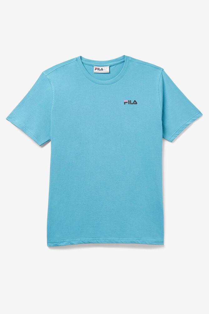 Fila T-Shirt Mens Blue - Shoe Tower - Philippines 9486120-SP